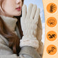 Warme pluche handschoenen met touchscreen-vinger
