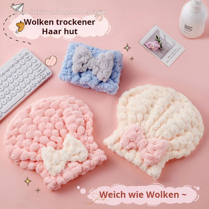 Sneldrogende fleece zwemmuts – Nieuw prinsessenmodel met strik