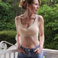 Latex seamless non-steel ring bra