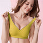 Latex seamless non-steel ring bra