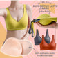 Latex seamless non-steel ring bra