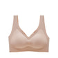 Latex seamless non-steel ring bra