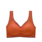 Latex seamless non-steel ring bra