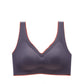 Latex seamless non-steel ring bra