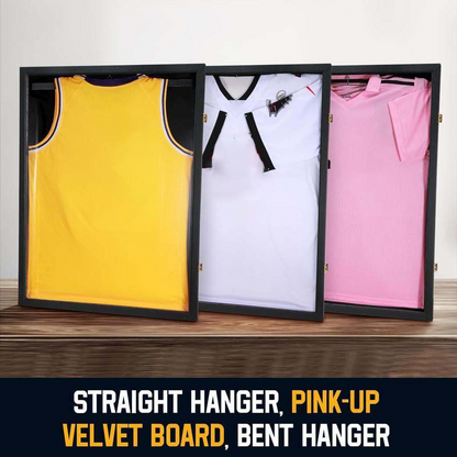 💥【LIMITED TIME 50% OFF】🔥 Magnetisch Jersey Displayframe | Massief Hout + Kristalhelder Acryl | Afgeronde Hoeken Antikreuk | 13x13 / 11x14 inch | Zwart