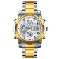 Waterdicht militair herenhorloge (analoog-digitaal)