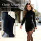 Dames gebreide geribbelde bodycon mini-jurk