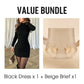 Dames gebreide geribbelde bodycon mini-jurk