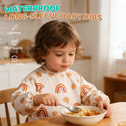 Waterproof Long-Sleeve Baby Bibs