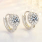 📢📢50%  KORTING !!!⏰Schitterende faux moissanite hoepeloorbellen voor dame