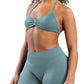 Seamless Halter Neck Sports Bra