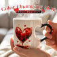 Heat-Reactive Color-Changing Mug with Heart Handle