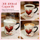 Heat-Reactive Color-Changing Mug with Heart Handle
