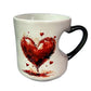 Heat-Reactive Color-Changing Mug with Heart Handle