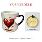 Heat-Reactive Color-Changing Mug with Heart Handle
