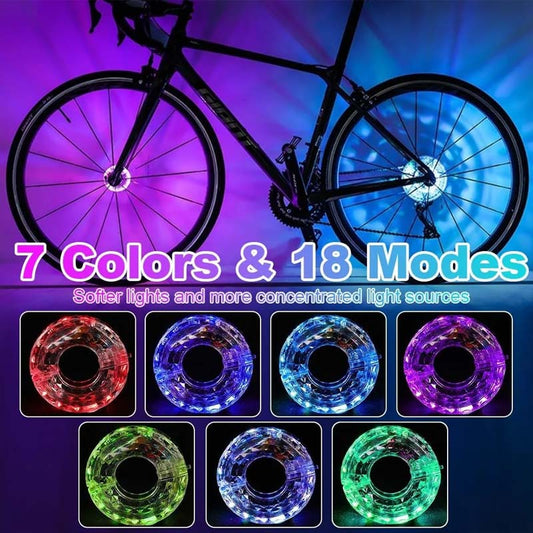 ✨ LED-fietswielnaaflamp voor nachtelijk fietse