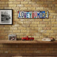 Vintage "Love You More" kentekenplaat blikken bor
