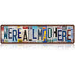 Vintage "Love You More" kentekenplaat blikken bor