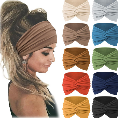 Brede elastische haarband