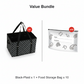 Handige draagtas voor boodschappen en picknick
