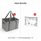 Handige draagtas voor boodschappen en picknick