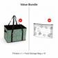 Handige draagtas voor boodschappen en picknick
