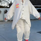 Oversized asymmetrische loungewear-set
