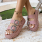 Open-Toe & Cut-out Slide Sandals