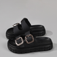 Open-Toe & Cut-out Slide Sandals