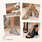 ⏳ Tijdelijk 60% korting⏰ Elegante damessandalen met peeptoe-hak👡