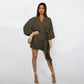 Women's V-Neck Wrap Dress – Tijdloze Elegantie voor Elke Gelegenheid