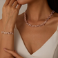 💎50% KORTING NU✨Verstelbare Strass Blad Link Ketting & Armband Set – Elegant Ontwerp, Sprankelende Kristallen & Perfect Cadeau🍃