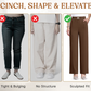 Perfect vallende stretchbroek met hoge taille