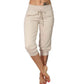 👖50% KORTING! 🔥Cropped joggingbroek met trekkoord in de taille – Zachte polyester, capri-lengte & zijzakken (6 kleuren, S–3XL) 👖🌸