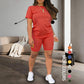 🔥Tijdelijke aanbieding – 2-delige set met sporttop en korte broek voor dames ✨ Mooie stijl en de hele dag comfort ✨