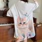 Cute Cat Print Breathable Dress
