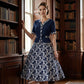 Elegante A-lijnjurk met bloemenprin