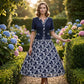 Elegante A-lijnjurk met bloemenprin