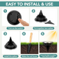 Waterdichte Solar Grondspot Set 💡Automatisch licht in je tuin, zonder gedoe met kabels – Gaat de hele nacht mee