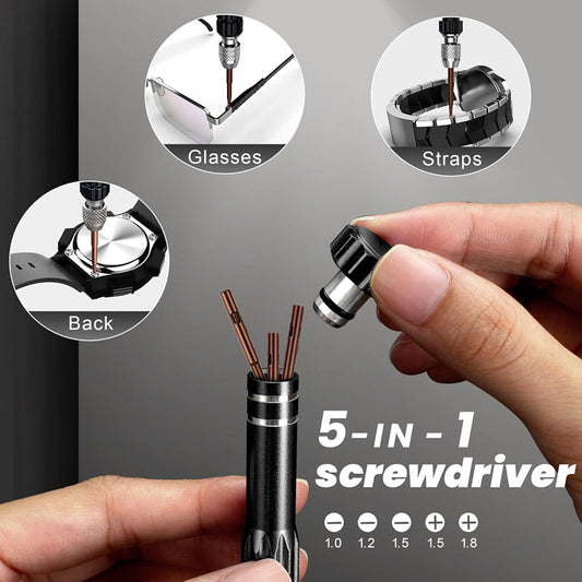 🕰️ 60% KORTING! 🔧 Gereedschapsset voor professionele horlogereparatie – 13-in-1, precisiegereedschap & ideaal voor horloge- en brillenreparatie 🛠️