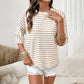 🔥 UITVERKOOP 49% KORTING ✨ Gestreepte T-shirt met relaxte pasvorm voor dames