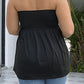 Sexy strapless top met ruches voor dame