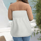 Sexy strapless top met ruches voor dame