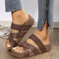 👡 50% KORTING! ☀️ Sleehak Sandalen – Dubbele Bandjes, Platform & Perfect Voor Een Trendy Zomerlook 💃