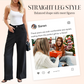 Women' s High Waist Wide Leg Straight Jeans