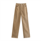 Women' s High Waist Wide Leg Straight Jeans