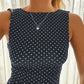 Mouwloze Polkadot Jurk