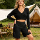 🎁2026 Nieuw binnen 50% KORTING💥Dames Hoge-taille Yogashorts met Zakken