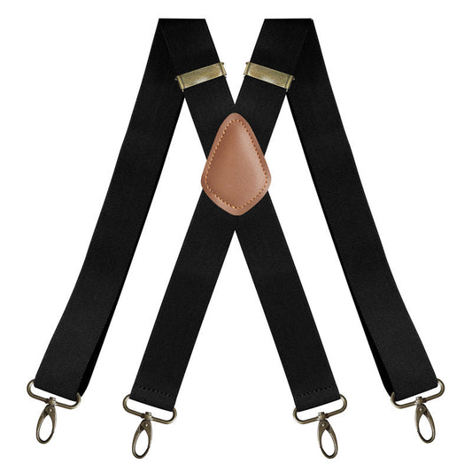 Heren X-vormige bretels met haakclips