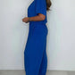 Effen gekleurde jumpsuit met V-hals en losse taille